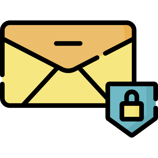 Mail encripted locked security icon Mail encripted locked security icon