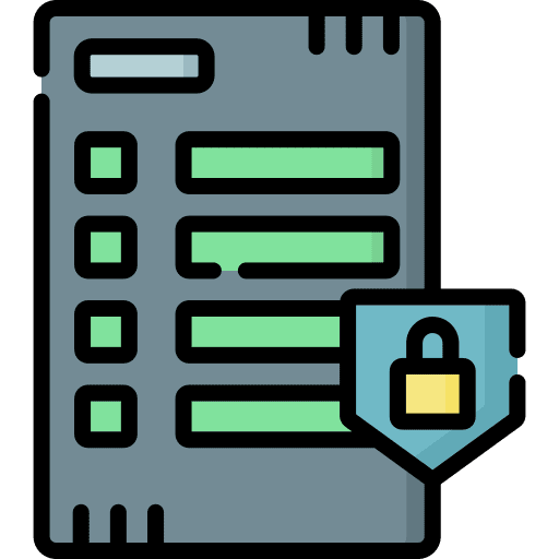 Server security safe lock icon Server security safe lock icon