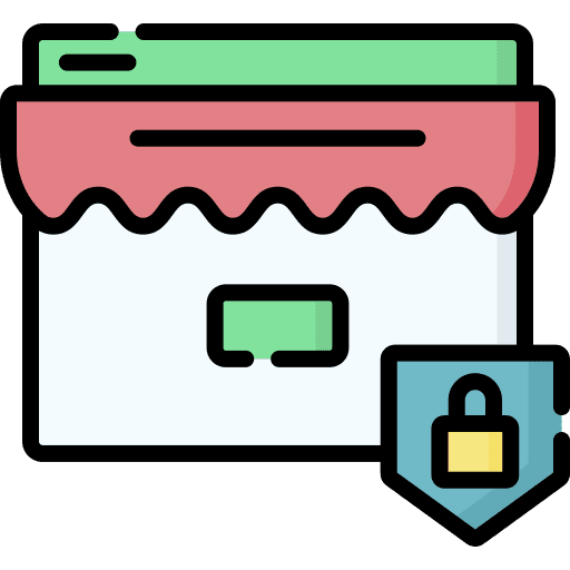 Shopping online security shopping secure icon Shopping online security shopping secure icon