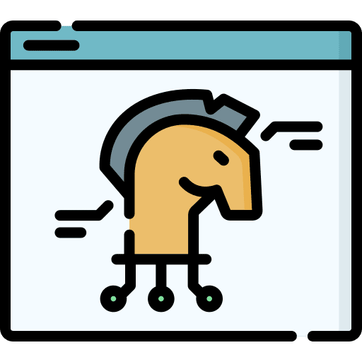 Trojan trojan malware browser icon Trojan trojan malware browser icon