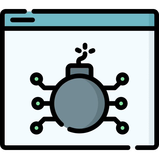Bomb bomb page security icon Bomb bomb page security icon
