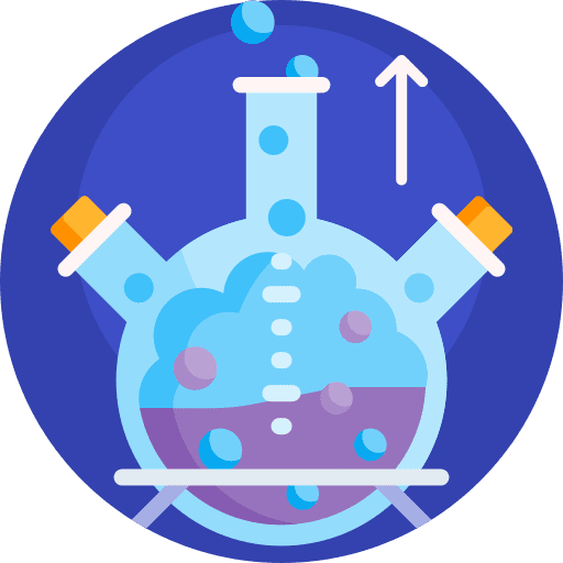 Chemical reaction testing chemical test tube icon