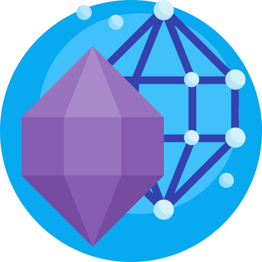 Nanocrystal nanotech nanoparticle education icon Nanocrystal nanotech nanoparticle education icon