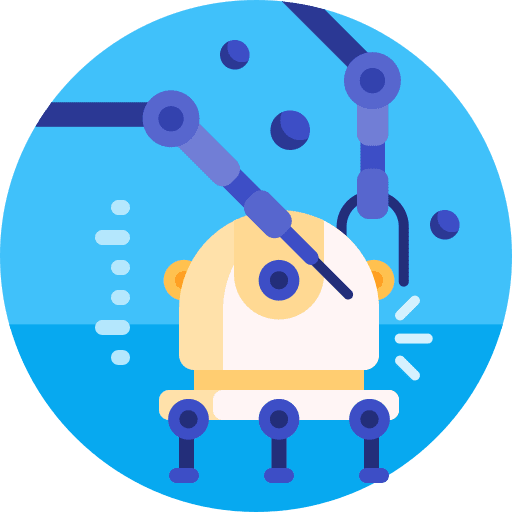 Robotics science technology nanotechnology icon Robotics science technology nanotechnology icon