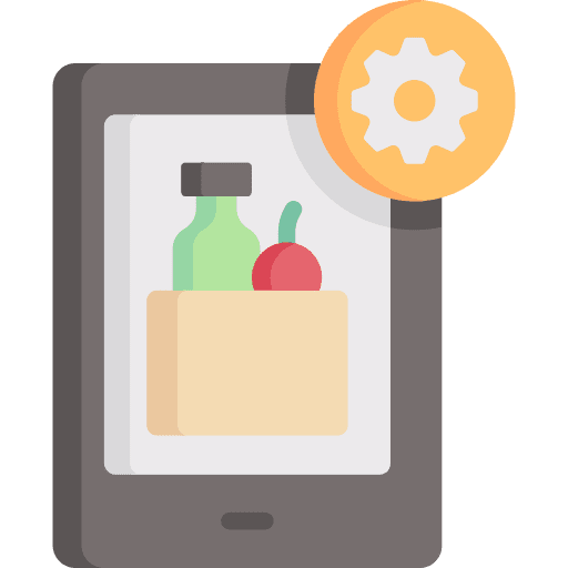 Online shopping online shopping grocery food icon Online shopping online shopping grocery food icon