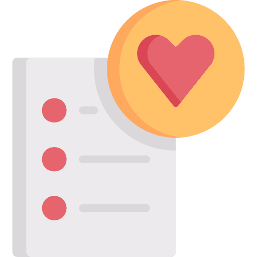 Wishlist document checklist files and folders icon Wishlist document checklist files and folders icon