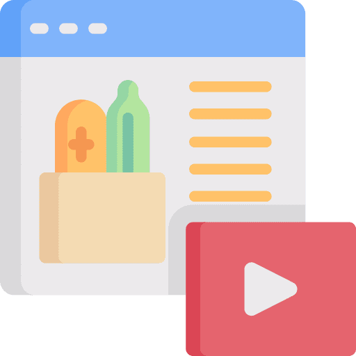 Advertising video marketing banner website icon Advertising video marketing banner website icon