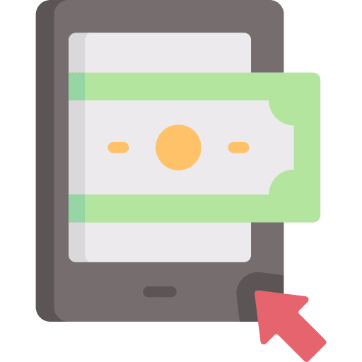 Online payment business and finance online payment cash icon Online payment business and finance online payment cash icon