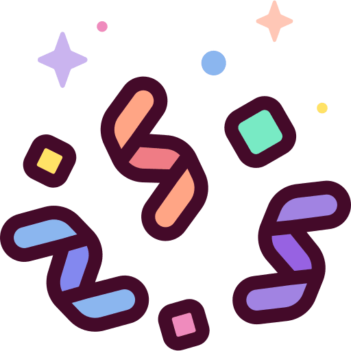 Confetti fun confetti celebration icon