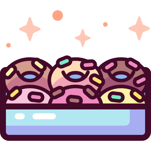 Doughnut donut take away food and restaurant icon Doughnut donut take away food and restaurant icon
