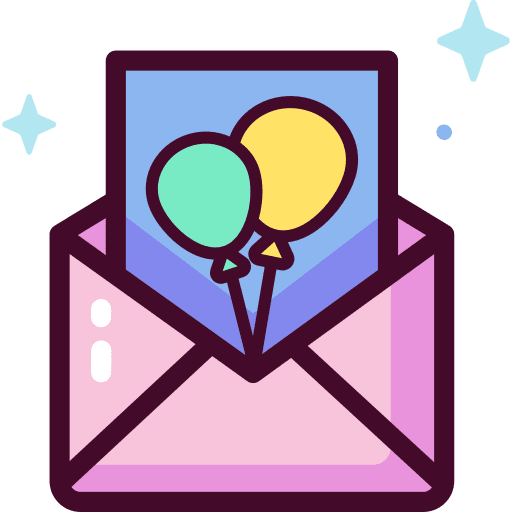 Invitation invitation communications birthday card icon