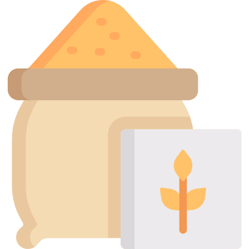 Wheat flour wheat food and restaurant bag icon Wheat flour wheat food and restaurant bag icon