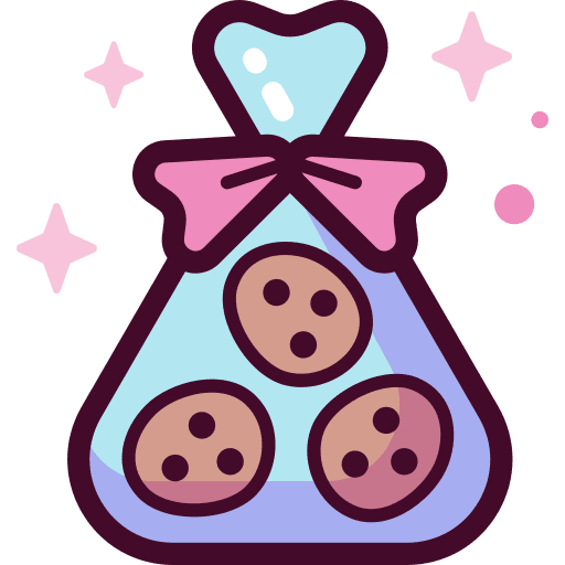 Cookies dessert bag bakery icon Cookies dessert bag bakery icon