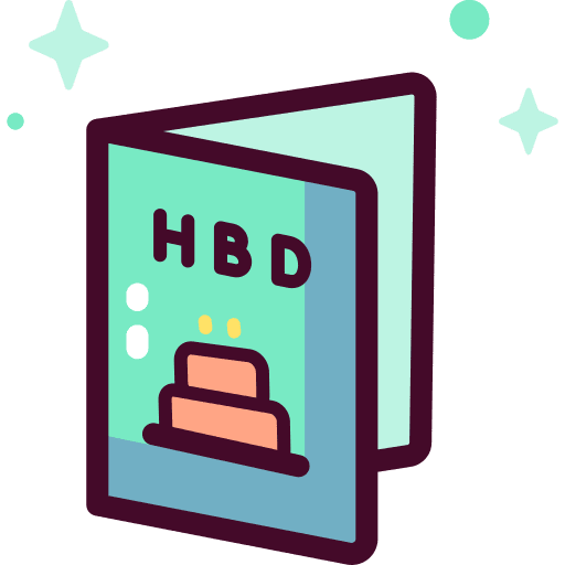 Greeting card happy birthday birthday card invitation icon Greeting card happy birthday birthday card invitation icon