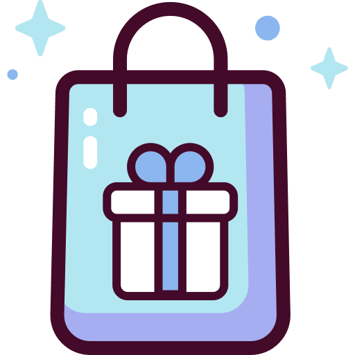 Shopping bag gift box gift bag birthday and party icon Shopping bag gift box gift bag birthday and party icon