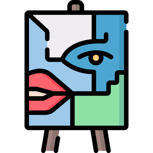 Abstract art museum drawing art and design icon
