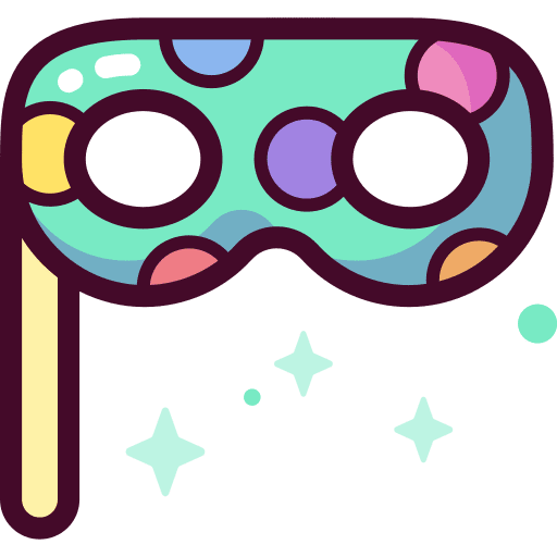 Eye mask accessory birthday and party carnival icon Eye mask accessory birthday and party carnival icon
