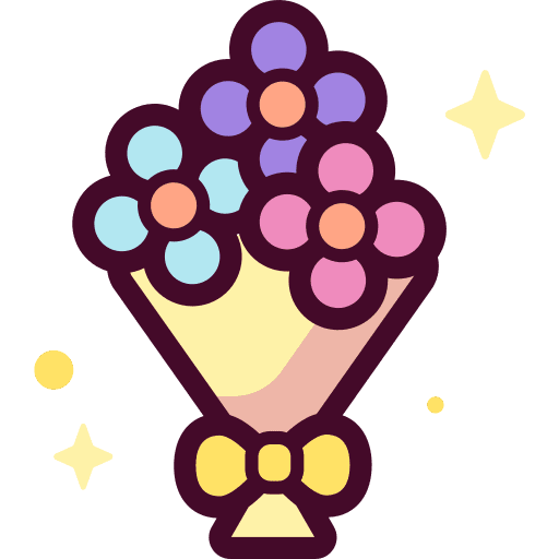 Flower petals present nature icon Flower petals present nature icon