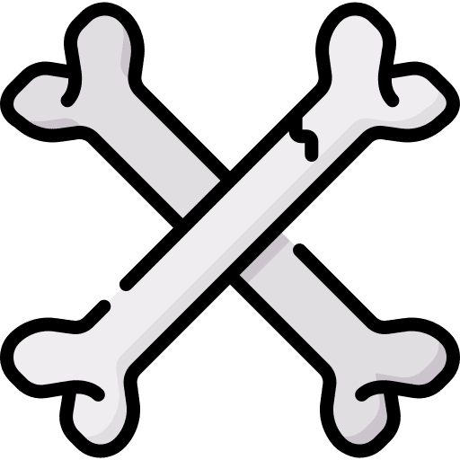 Bone bone spooky crossed icon Bone bone spooky crossed icon