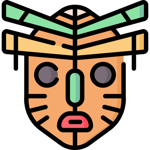Mask cultures art african icon Mask cultures art african icon