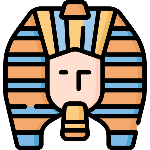 Pharaoh head cultures egyptian icon