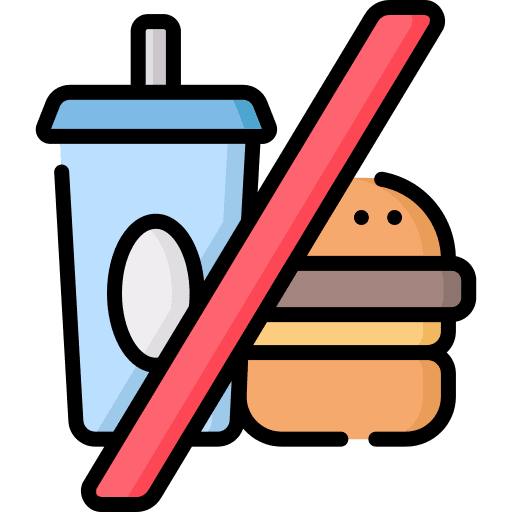 No food unhealthy diet fast food icon No food unhealthy diet fast food icon