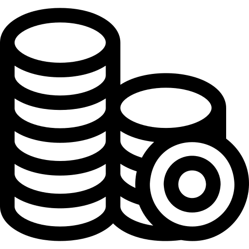 Coins money coins business icon