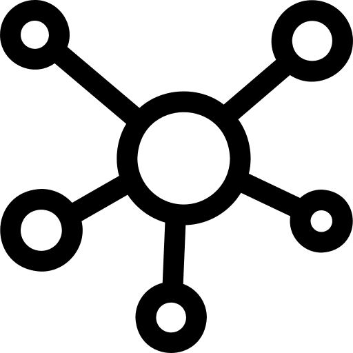 Connections connected computer neural icon