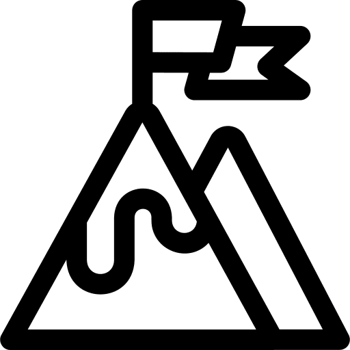 Goal nature success mission icon
