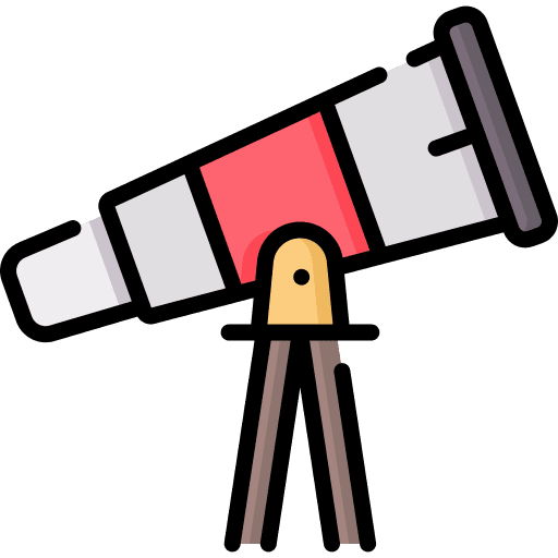 Telescope miscellaneous school universe icon Telescope miscellaneous school universe icon