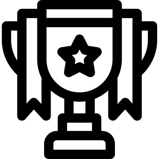 Trophy champion reward trophy icon