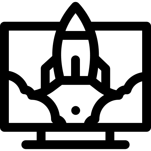 Rocket transportation thinking think icon Rocket transportation thinking think icon
