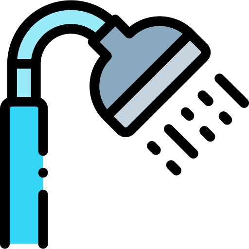 Shower relax cleaning bathroom icon