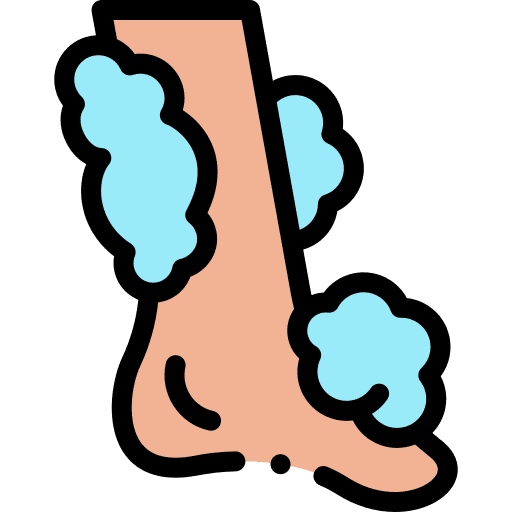 Foot wash healthcare and medical clean icon Foot wash healthcare and medical clean icon