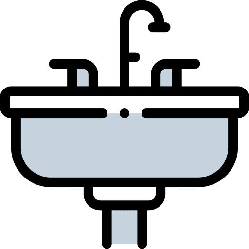 Sink furniture and household bathroom basin icon Sink furniture and household bathroom basin icon