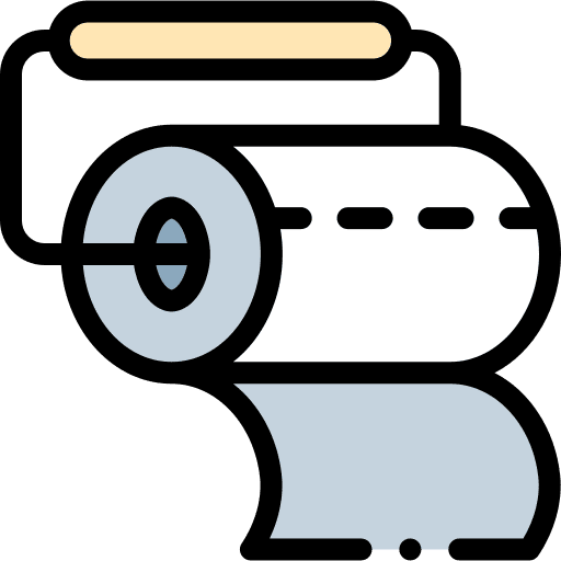 Toilet paper healthcare and medical tissue paper roll icon Toilet paper healthcare and medical tissue paper roll icon