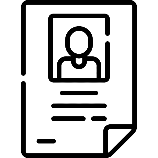 Profile archive people data icon Profile archive people data icon