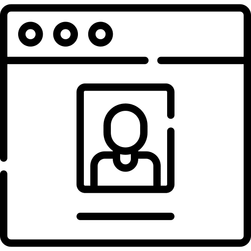 User seo and web window seo icon