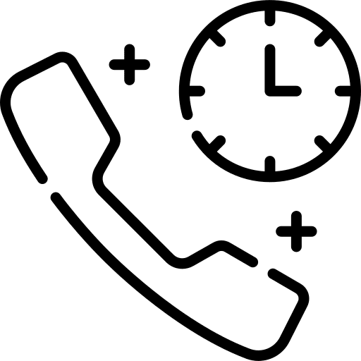 Call time call clock icon Call time call clock icon