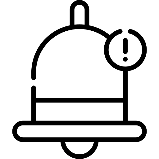 Notification notifications alert social media icon Notification notifications alert social media icon