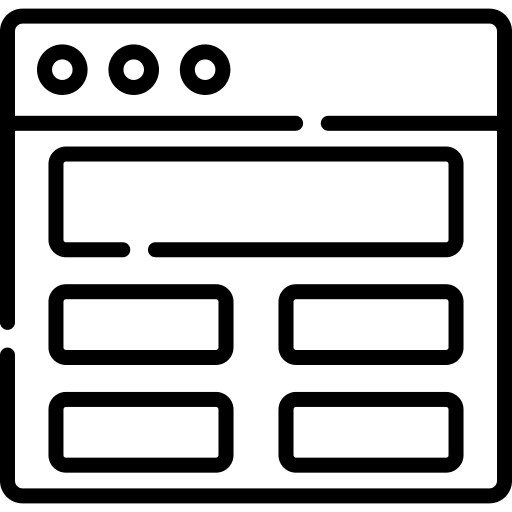 Template window article browser icon Template window article browser icon