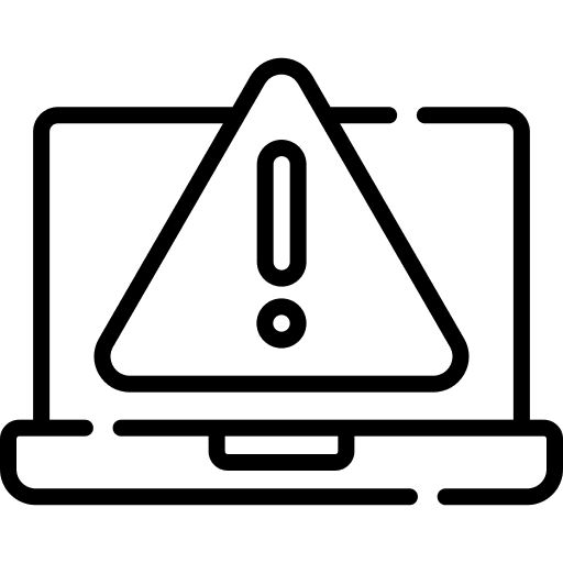 Error error screen warning icon Error error screen warning icon