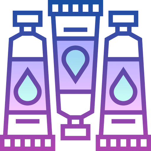 Paint art and design oil paint tube icon