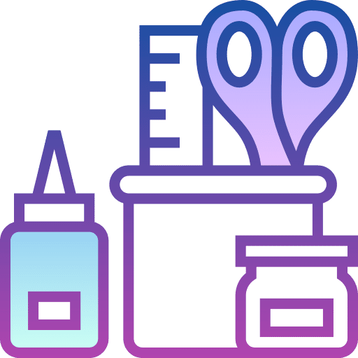 Supplies glue supplies ruler icon