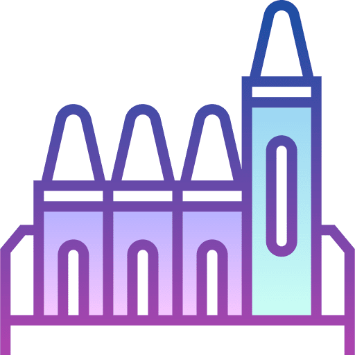 Crayons pen crayon pen education icon