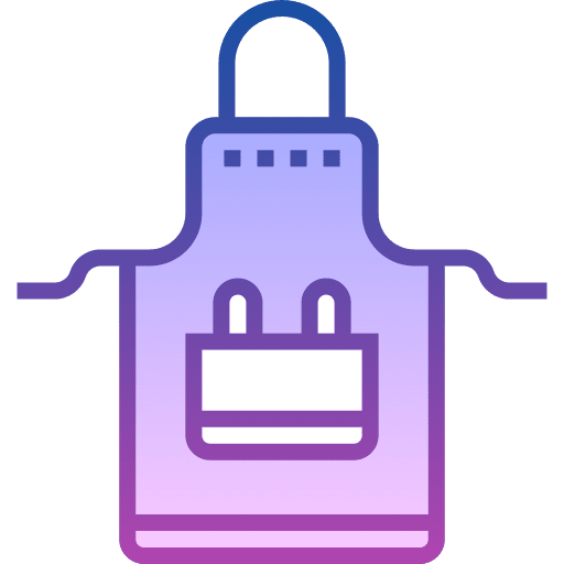 Apron protective cleaning chef icon Apron protective cleaning chef icon