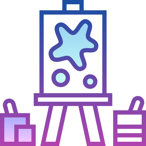 Art easel art and design board icon Art easel art and design board icon