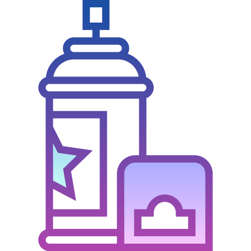 Paint airbrushes miscellaneous design icon Paint airbrushes miscellaneous design icon