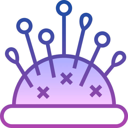 Pin cushion fashion pin holder tailoring icon Pin cushion fashion pin holder tailoring icon