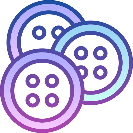 Button art and design button tailoring icon Button art and design button tailoring icon